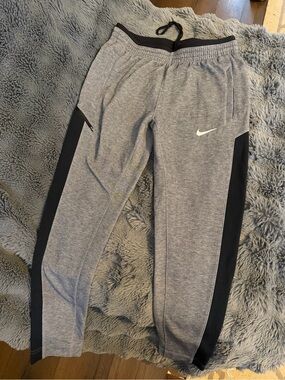 Nike Gray and Black Dri-FIT Jogger Pants